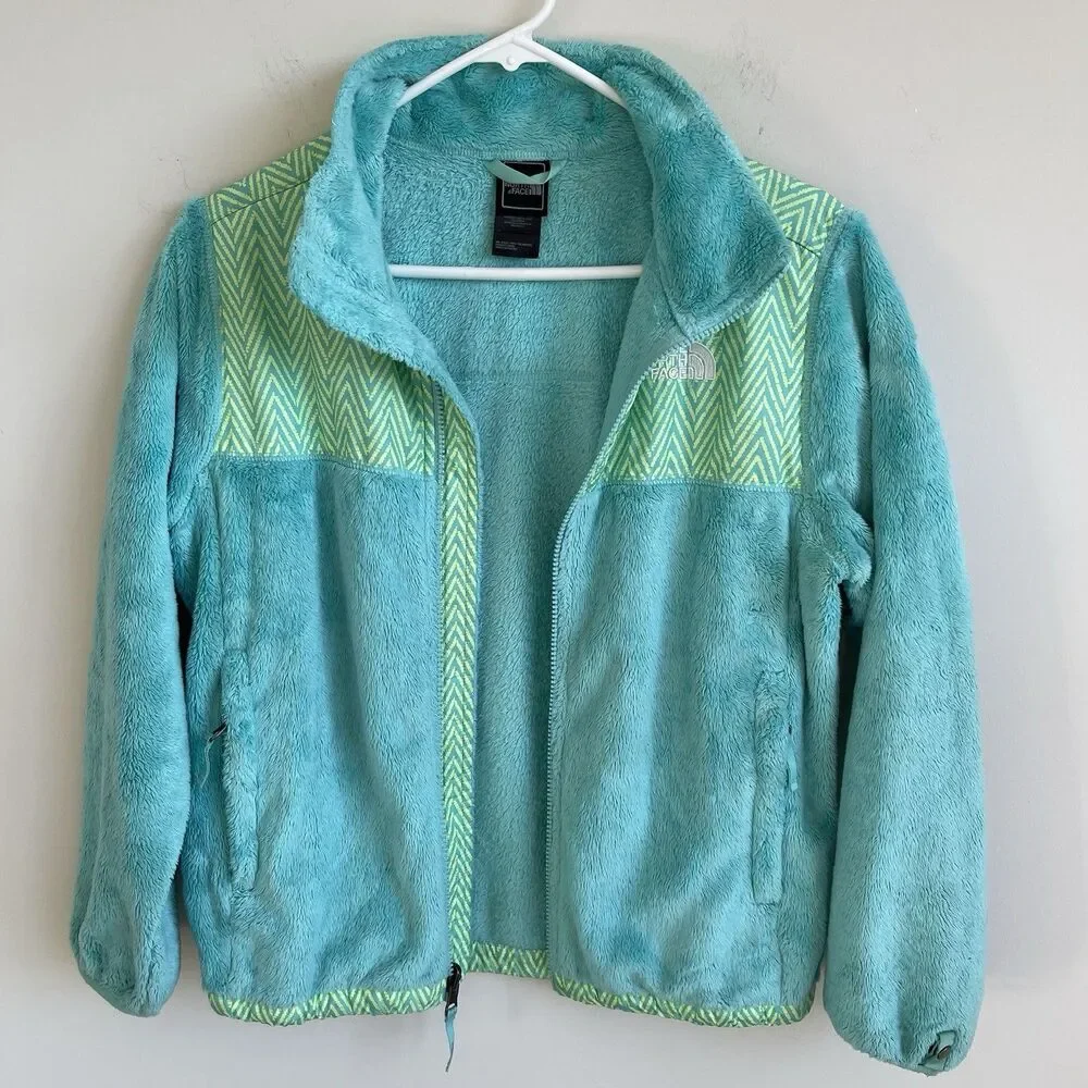The North Face Girls Denali Thermal Fleece Jacket -‎ Mint Blue- Large 14/16